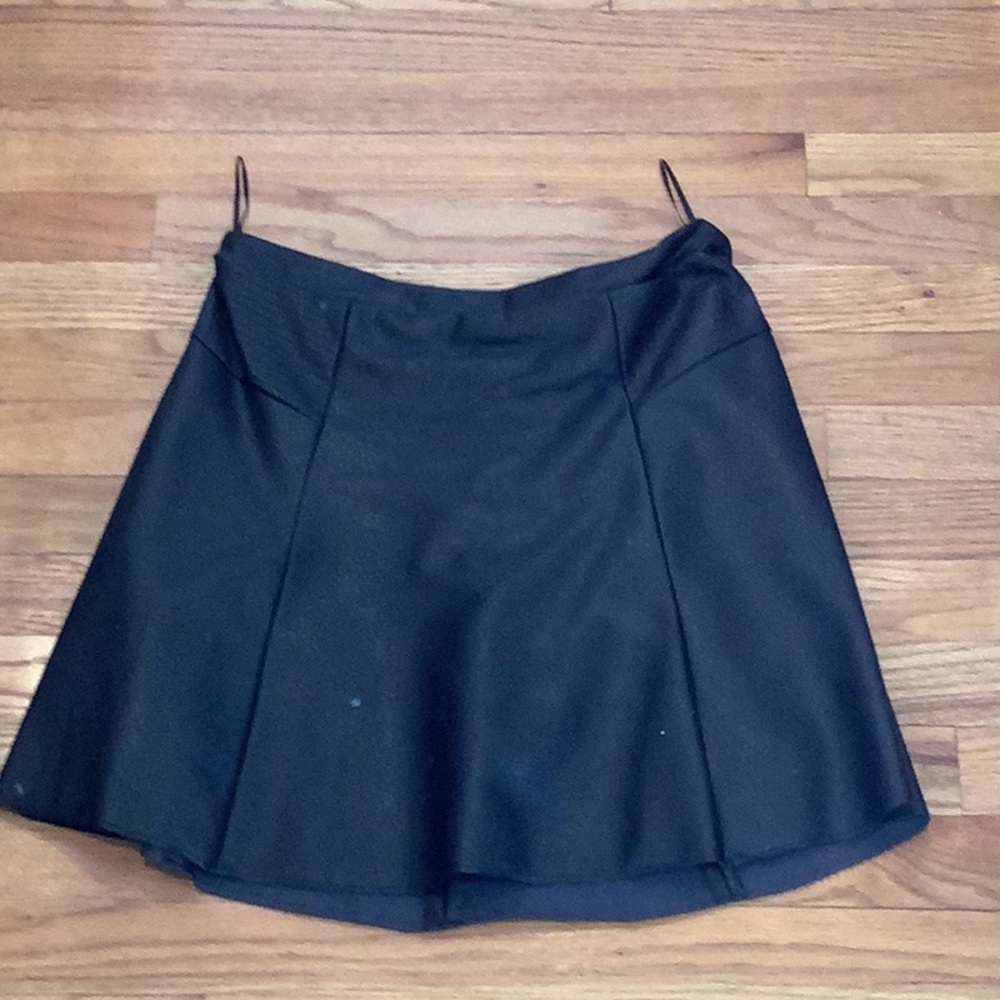 4/$12 Faux Leather Swing Skirt